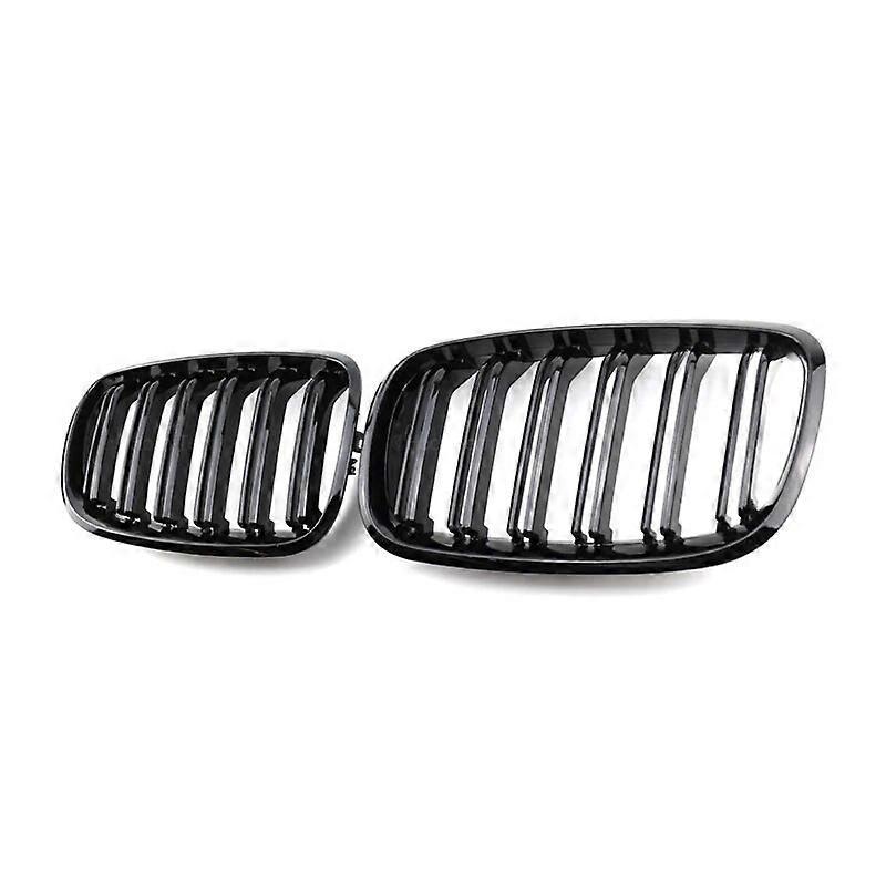 Frontstoßstangengrill Im Rennstil Für Bmw X5 E70 (2007–2013) Und X6 E71 E72 (2008–2014), Doppellamellen-ersatzgrill – Schwarz