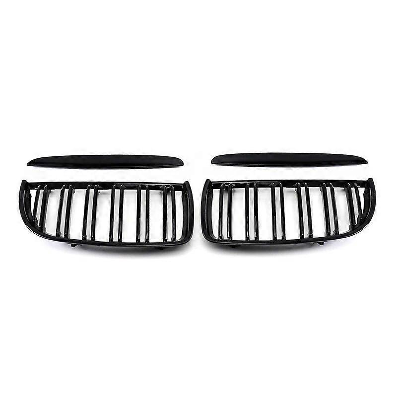 Frontstoßstangengrill Im Rennsport-design Für Bmw E90 E91 3er Reihe (2005–2012) 320i, 325i, 330i – Doppellamellen-ersatzgrill – Schwarz