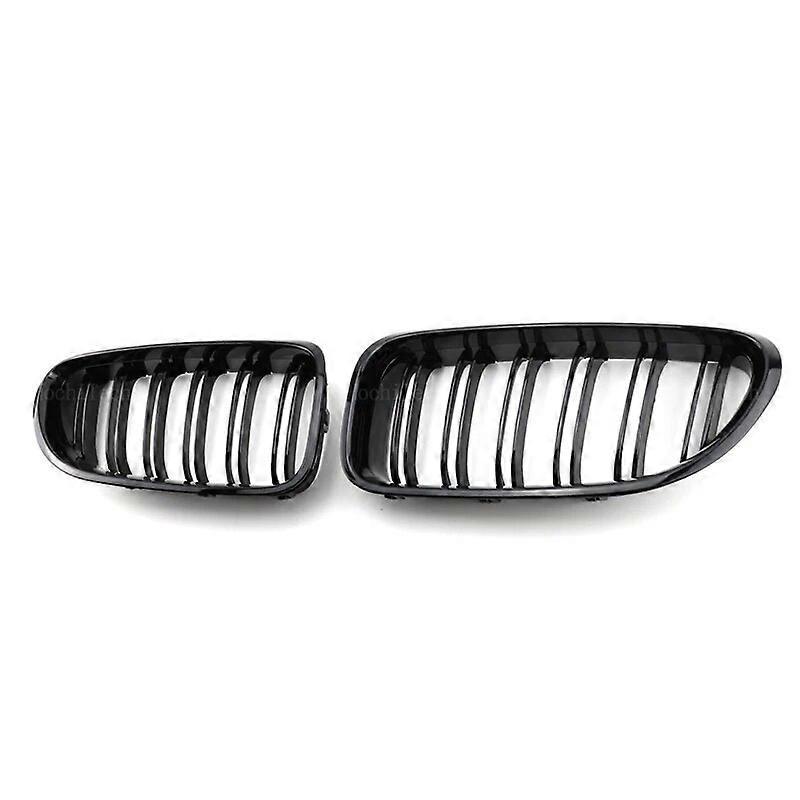 Frontstoßstangengrill „nierengrill“ Für Bmw 6er F06 F12 F13 (2012–2017), Doppellamellen-ersatzgrill – Schwarz
