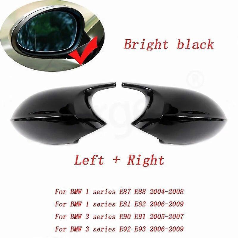 Außenspiegelkappe In Carbonfaser-optik Für Bmw 1er Und 3er E90 E91 E92 E93 E81 E87 E82 E88, Glänzend Schwarz, Ersatz Für Altes Modell