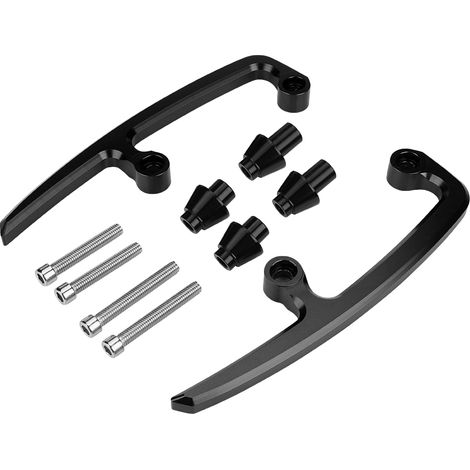 Cnc-gefräster Aluminium-haltegriff Für Soziussitz Hinten, Passend Für Kawasaki Z650 (2017–2018), Schwarz