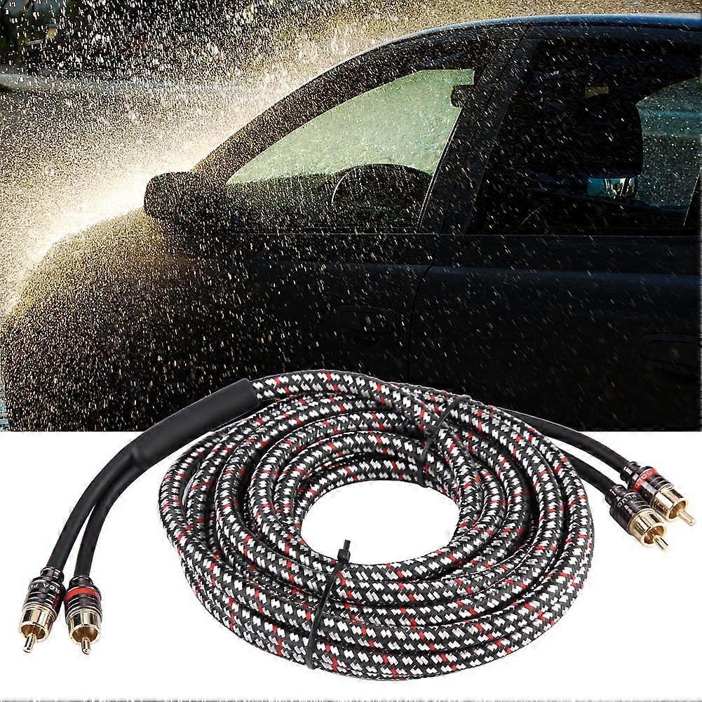 4,8 M Langes Auto- Und Heimstereo-audio-rca-signalkabel, Verstärkerkabel, Subwoofer-kabeladapter