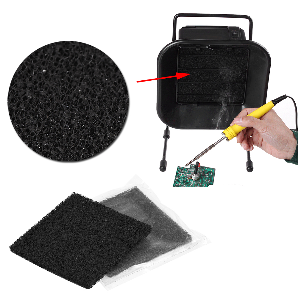 10 Stück Aktivkohlefilter 13 Cm X 13 Cm Für Lötrauchabsaugung