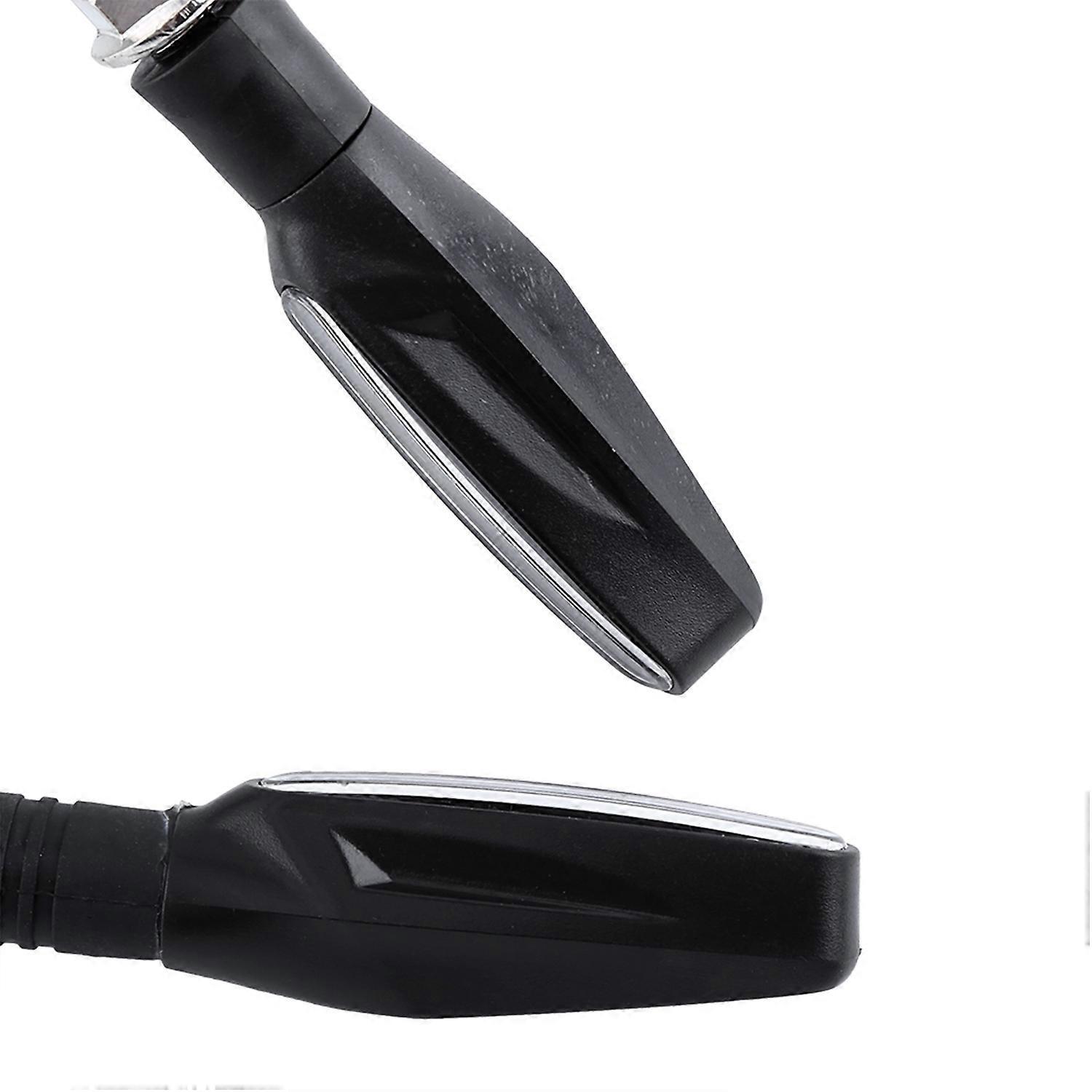 4x Universal Schwarze Motorrad-blinker Mit 12 Leds, Gelb
