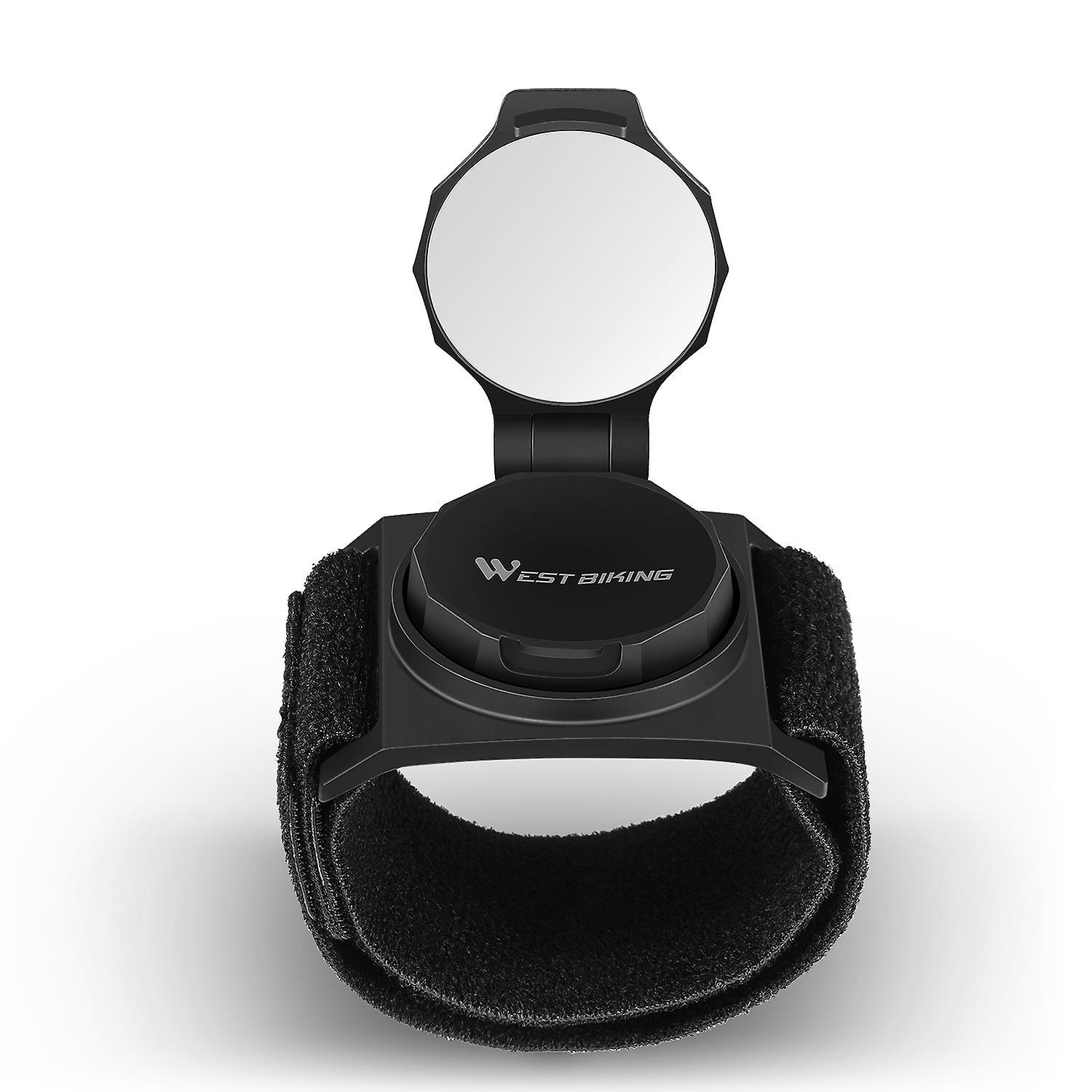 West Biking Fahrrad-handgelenk-rückspiegel 360° Drehbarer Konvexer Reflektorarmspiegel Fahrradzubehör B