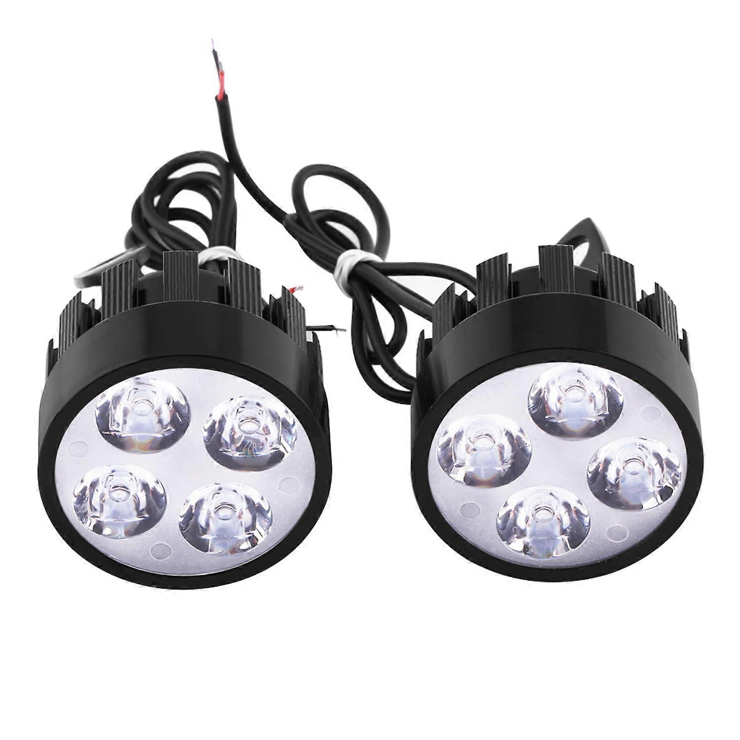 Paar Universelle Led-motorradscheinwerfer, Nebelscheinwerfer, Suchscheinwerfer, Scheinwerferlampe