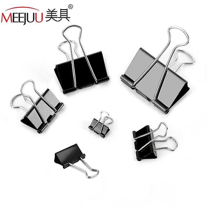 Spot Liefert Vollständige Spezifikationen Schwarze Farbe Langer Schwanzclip Schwalbenschwanzclip Metallbindeclip Off