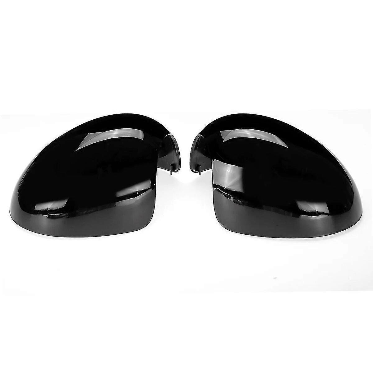 Paar Außenspiegelkappen Für Bmw Mini Cooper R55 R56 R57 R58 R59 R61 (teilenummer 51162754913, 51162754914) – Glänzend Schwarz