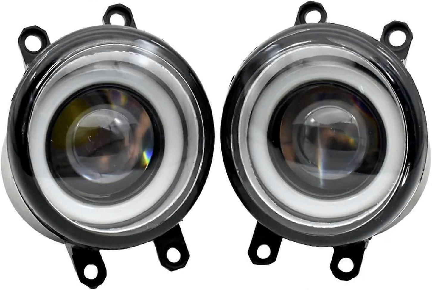 1 Paar H11 Led-nebelscheinwerfer + Angel Eye Tagfahrlicht (drl) 12v, Kompatibel Mit Toyota Iq (kpj1, Ngj1, Kgj1, Nuj1) 2009–2013 – 2 Stück