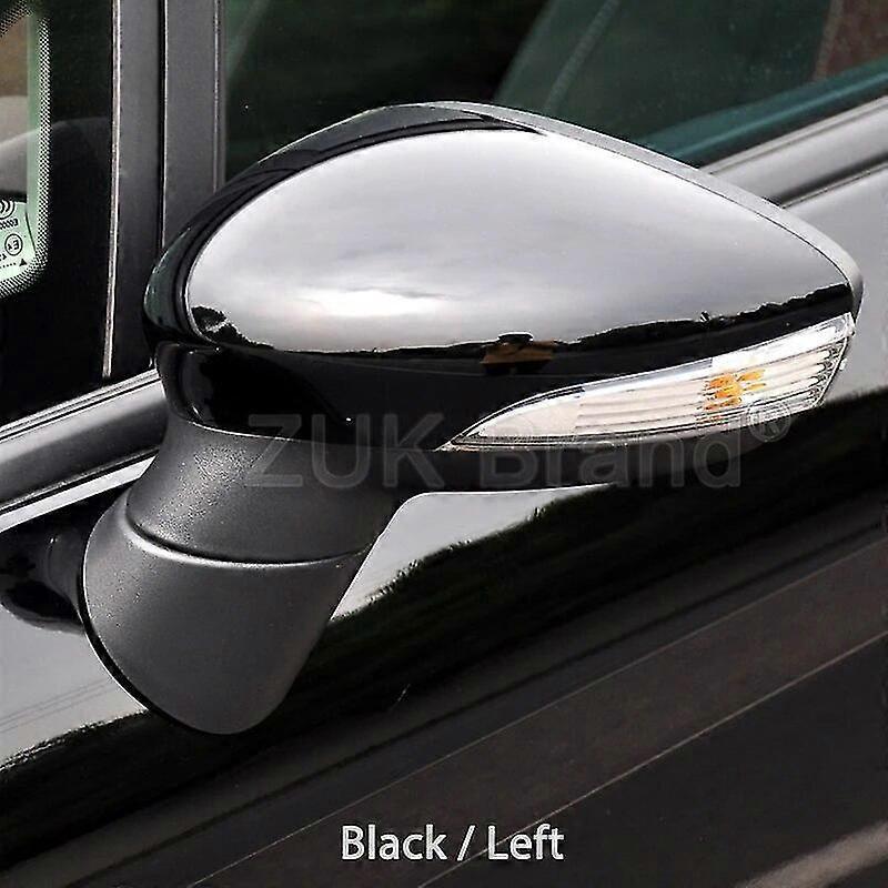 Farbig Lackierte Außenspiegelabdeckung Für Ford Fiesta 2009–2014 – Schwarz, Links