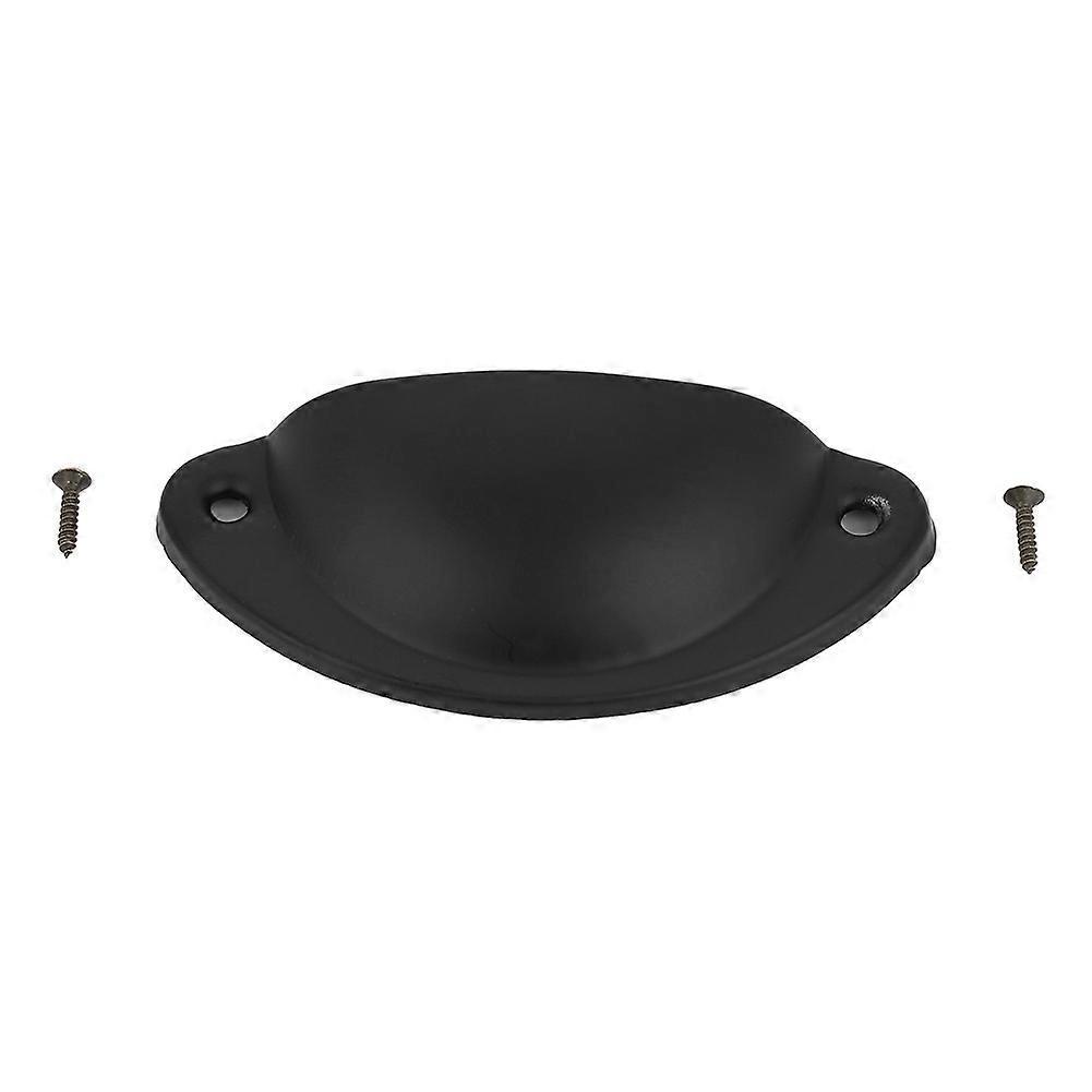 Metall-schubladen-schrank-möbelknopf, Antiker Muschelgriff, Handbeschlag (schwarz)