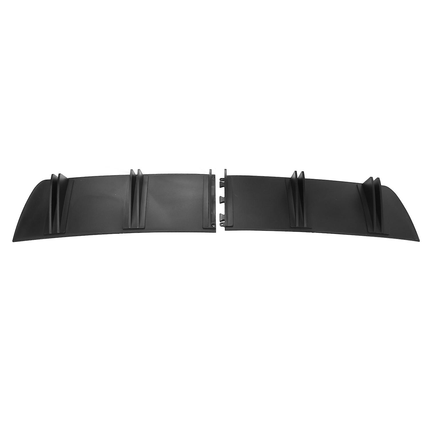 Heckstoßstangenlippe Diffusor 5-finnen Universal Auto Heckstoßstange Chassis Schwarzer Spoiler Haifischflosse Auto Modifikation