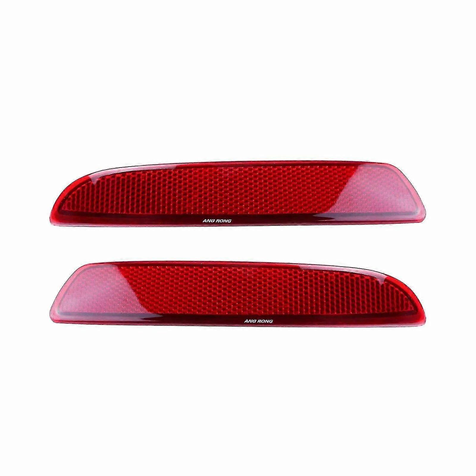 Paar Heckstoßstangenreflektoren Für Bmw X5 E70 2010-2013 Abs, Links Und Rechts, Blinker (ohne Leuchtmittel), Schwarz/rote Linse