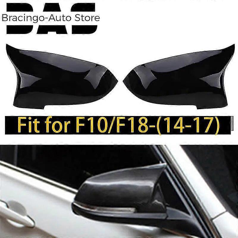 Bracingowing Außenspiegelabdeckung, Glänzend Schwarz, Ersatzteile Für Bmw 5er F10 F11 F18 (2014-2017)