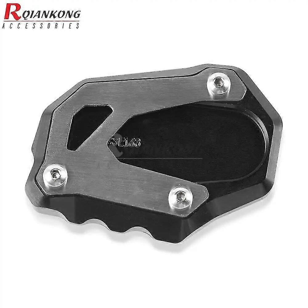 Motorrad Kickstand Seitenständer Vergrößerung Für Suzuki Vstrom 1000/1000xt 2014–2019 V-strom 1050 1050xt 2019 2020 2022 2022 2023 – Schwarz