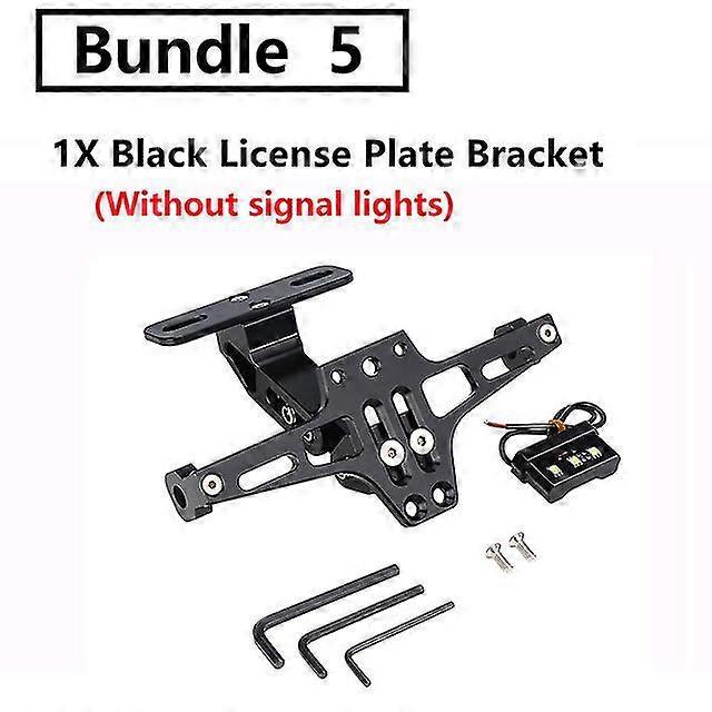 Kennzeichenhalter Mit Led-beleuchtung, Verstellbar, Passend Für Bmw R1200gs, F850gs, F750gs Und Honda – Schwarz