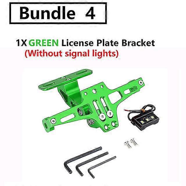 Kennzeichenhalter Mit Led-beleuchtung, Verstellbar, Passend Für Bmw R1200gs, F850gs, F750gs Und Honda – Kennzeichen Grün