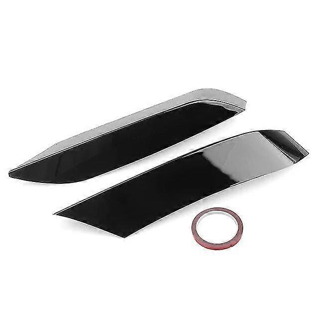 Frontstoßstangen-seitenschlitz-spoilerlippe Canard-lippenblende Für Bmw F80 M3 F82 F83 M4 2014–2019 Ansaugrahmen-oberspoilerabdeckung – Glänzend Schwarz