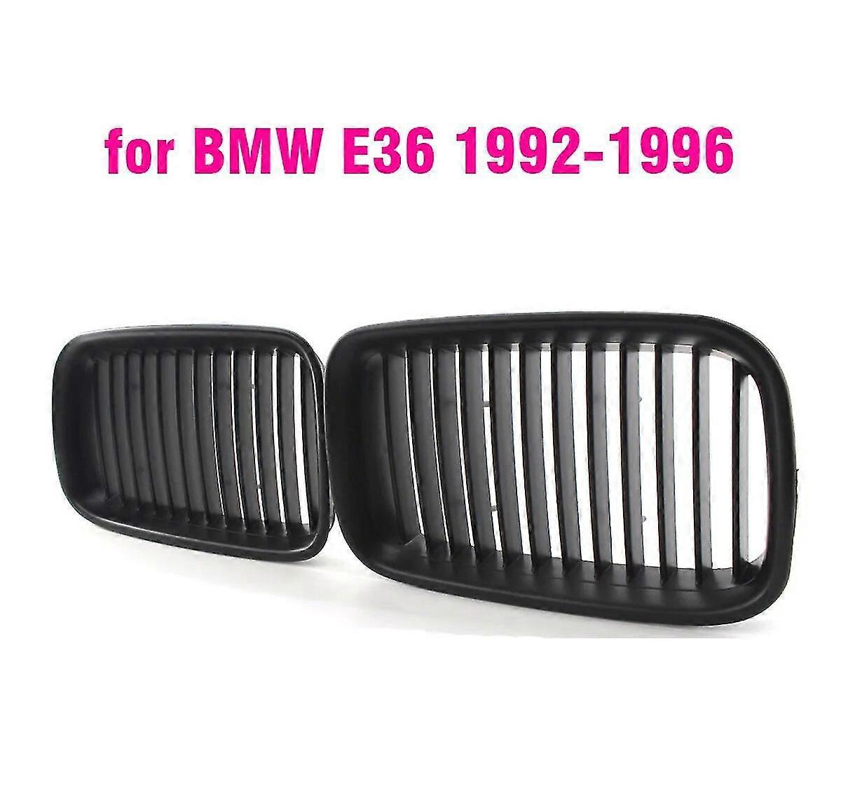 Schwarzer Kühlergrill Aus Abs Für Bmw E36 1994–1996 (318i, 323i, 325i, 320i, 328i) – Mattschwarz