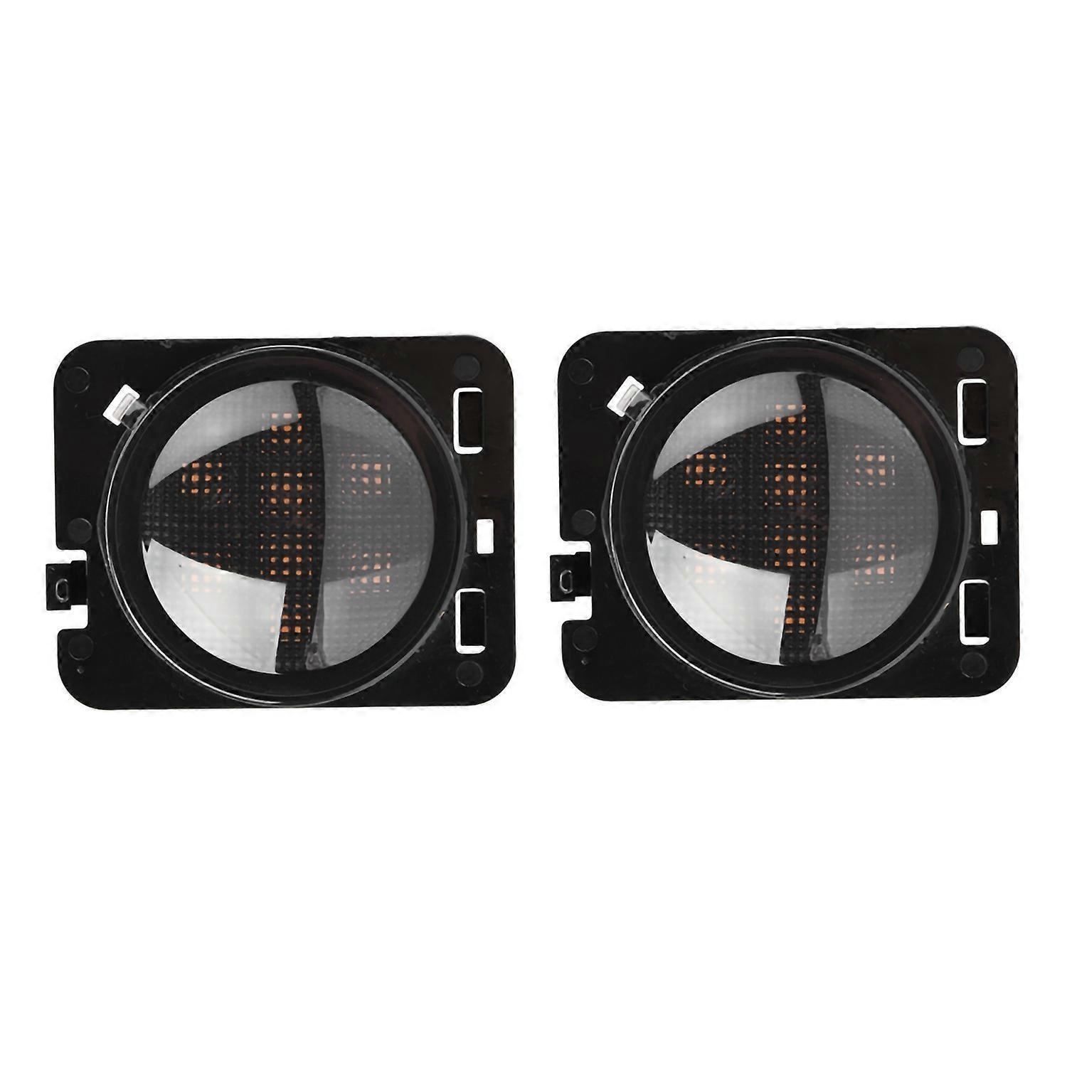 Paar Led-kotflügelblinker Und Seitenmarkierungsleuchten Passend Für Jeep Wrangler Jk 2007-2015