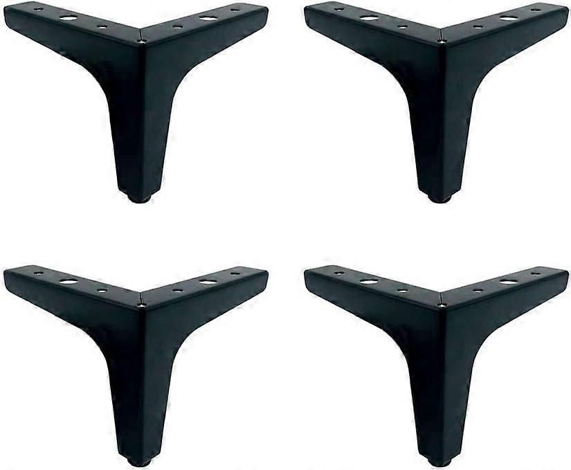 Verstellbare Schrankfüße, 10 Cm (4 Zoll), 4er-set Moderne Dreieckige Metall-schrankfüße Zum Selbermachen, Ersatzfüße Für Schränke Und Regale, Schwarz