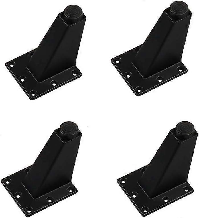 Verstellbare Möbelfüße Aus Metall, 4er-set, Matt Schwarz, 8,1 Cm (3,2 Zoll), Modernes Metall, Ersatzfüße Für Sofa, Couch Und Stuhl (ot-3,2 Zoll, Schwarz)