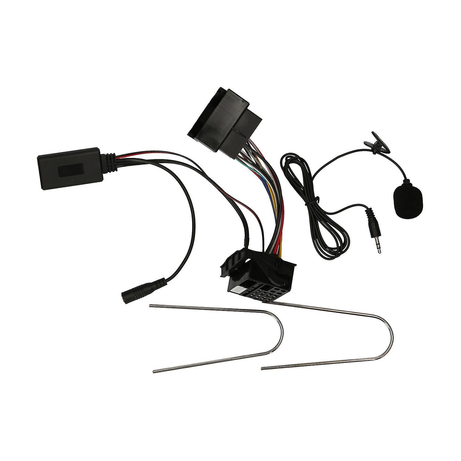 Bluetooth 5.0 Wireless-audioadapter Mit Mikrofon Für Autoradio, 12-poliges Aux-in-stereomodul