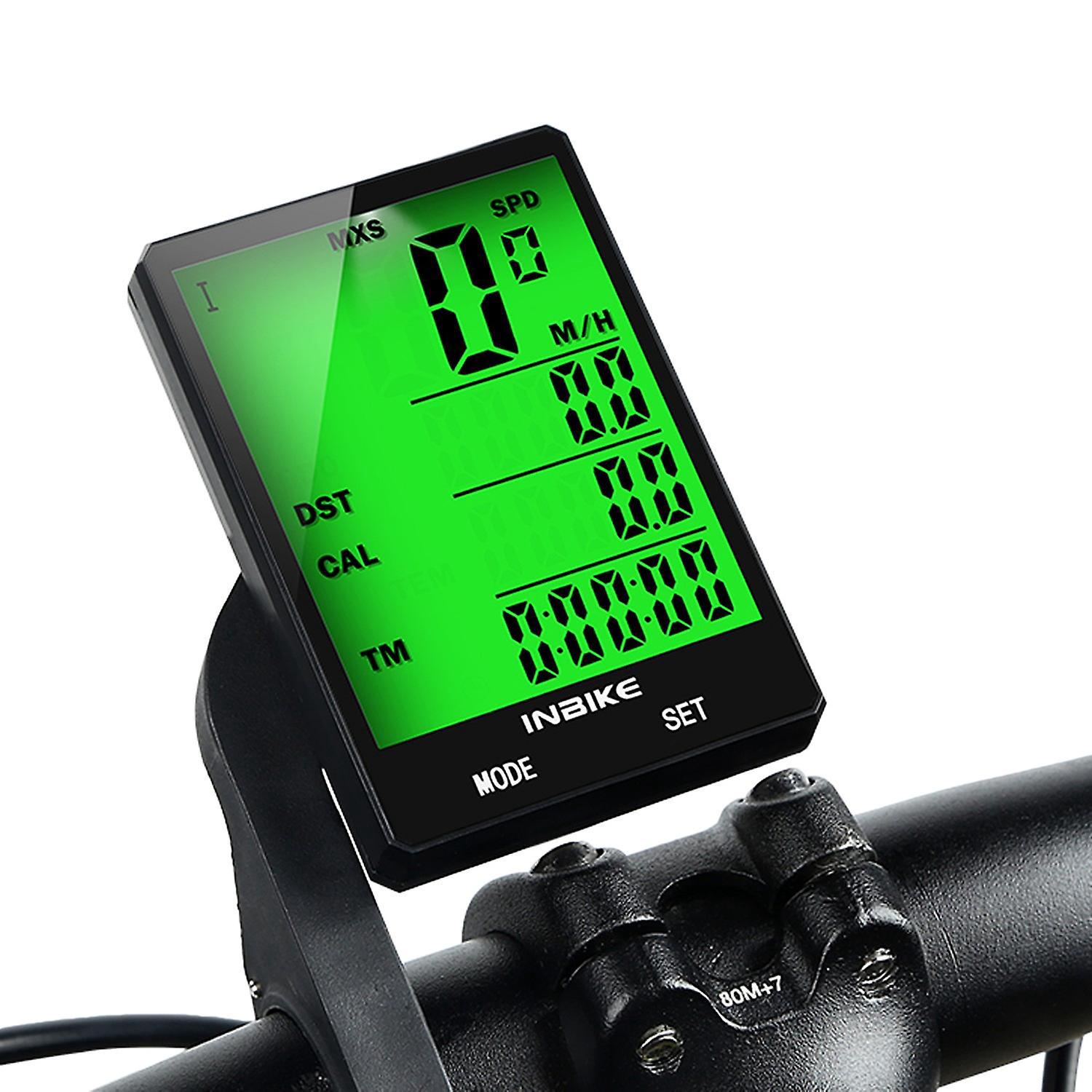 Inbike 2,8-zoll-fahrradcomputer, Kabellos, Multifunktional, Wasserdicht, Kilometerzähler, Geschwindigkeitsmesser