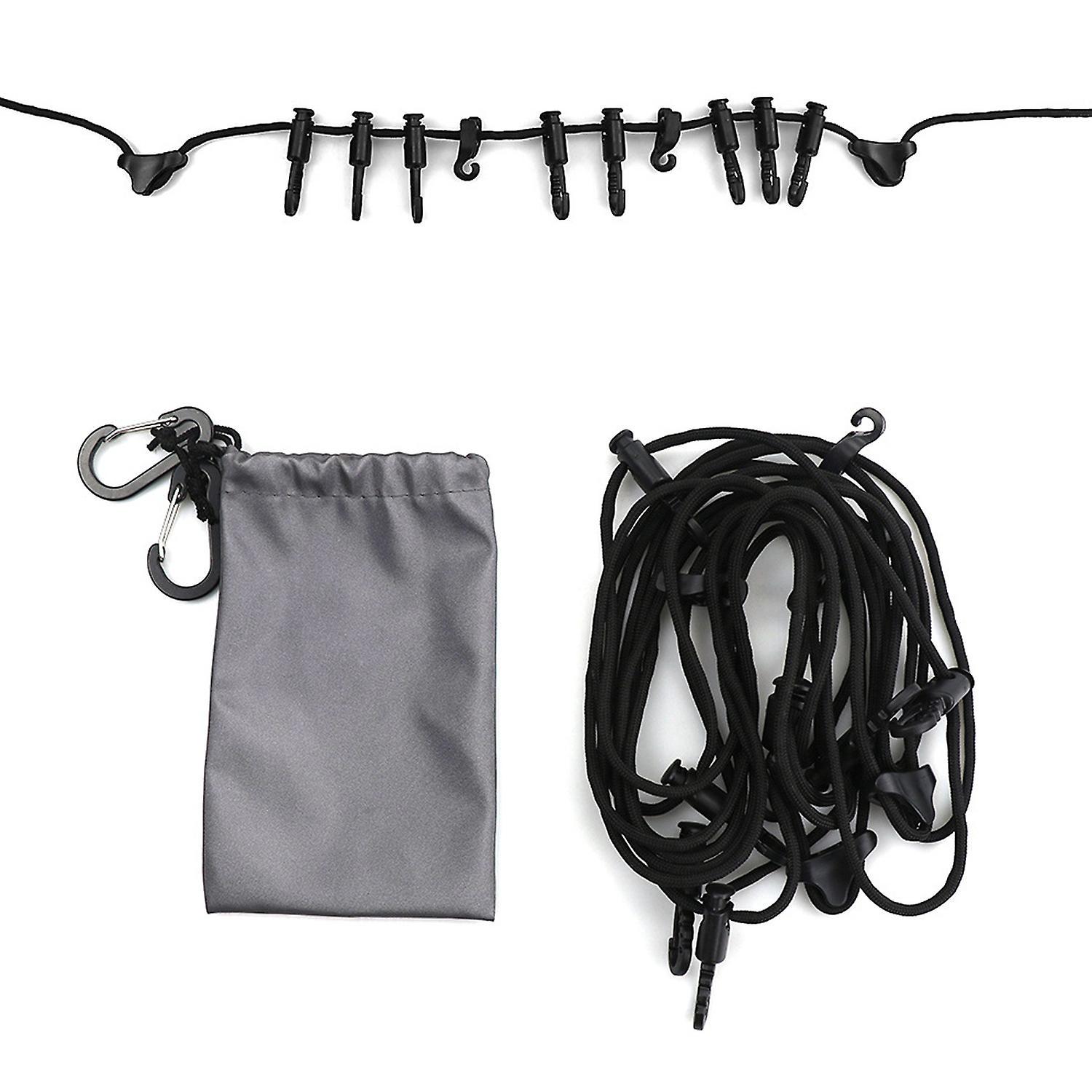 Meter Lange Wäscheleine Mit Haken, Vielseitig Einsetzbar Zum Campen Und Wandern