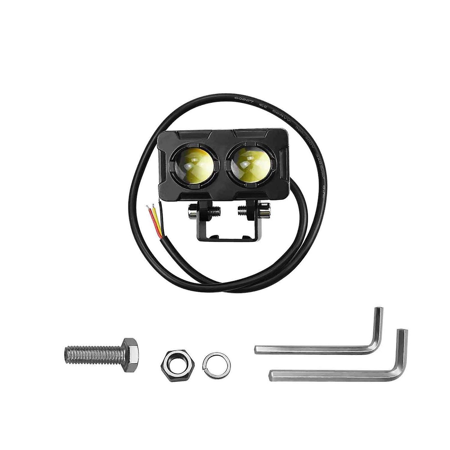 Mini-led-motorradscheinwerfer, Fernlicht/nebelscheinwerfer, 30 W/45 W, 5000–6500 K, Superhell, F1-projektor, Schwarz