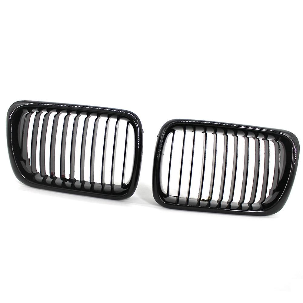 Stück Frontgrill-motorhauben-ersatzgrill In Hochglanzschwarz Für Bmw 3er E36 M3