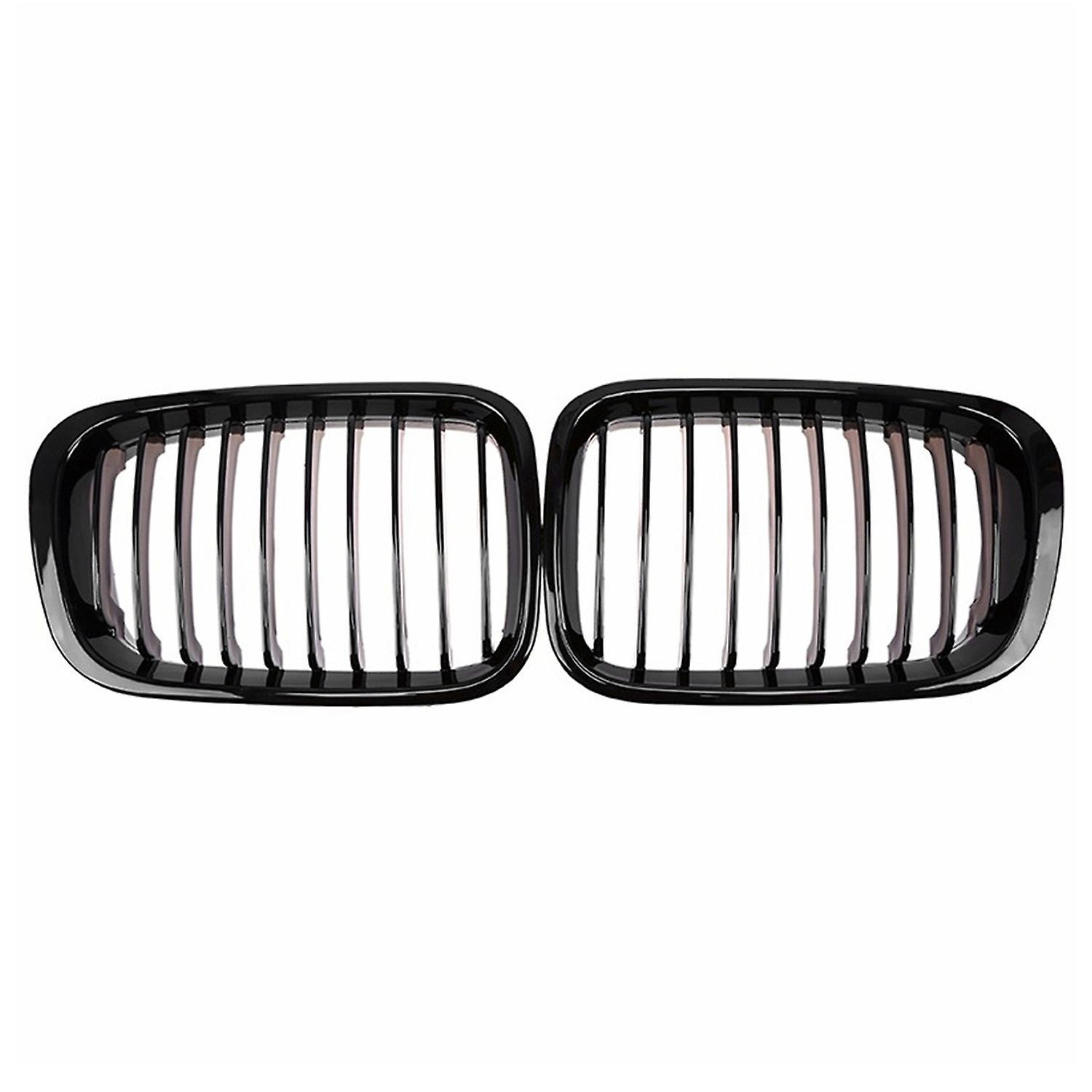 2-teiliger Frontgrill Im Rennsport-stil Für Bmw 3er E46 4-türer Limousine 1998-2001