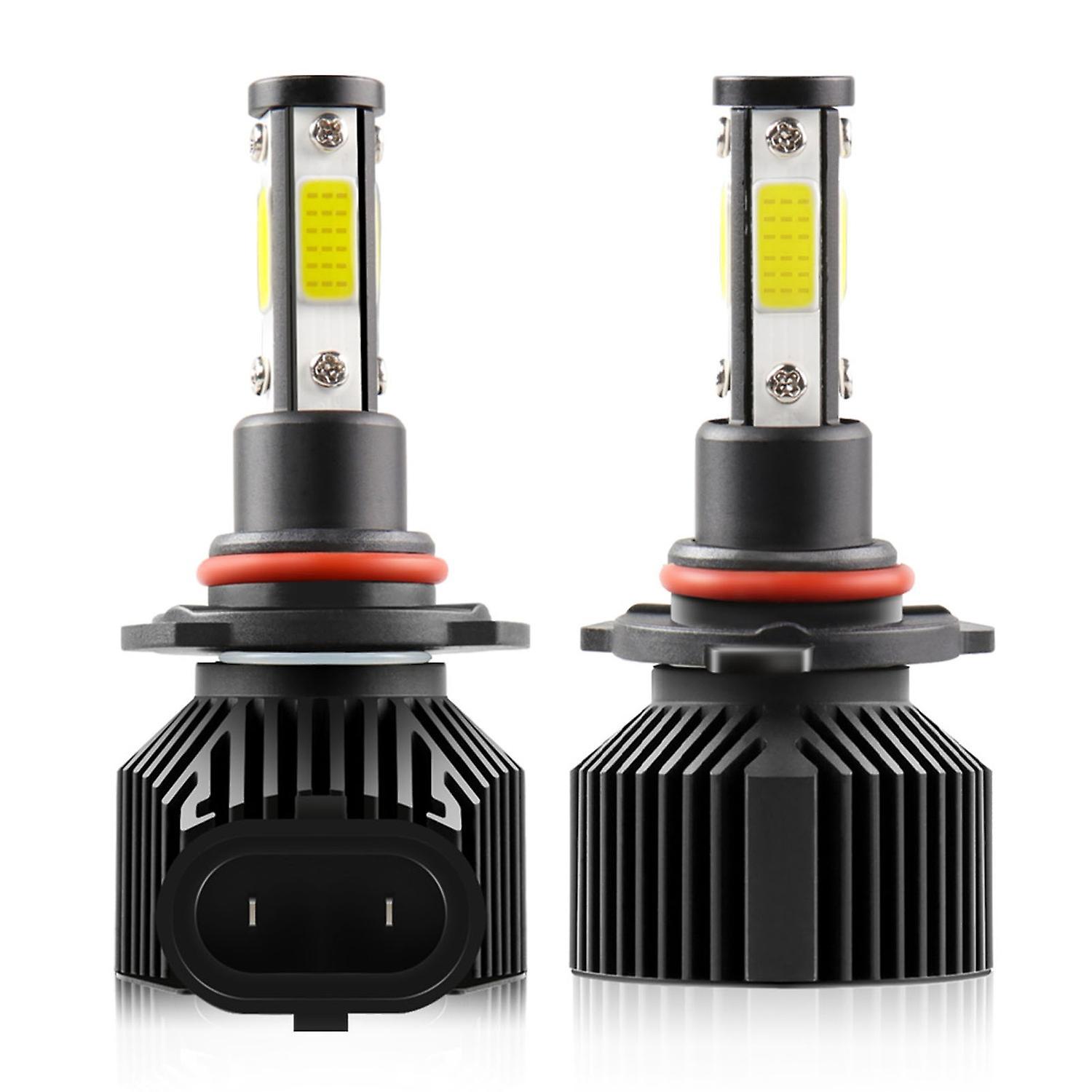 2x Ip68 Wasserdichte Led-autoscheinwerferlampen, Komplett-umrüstsatz 9006 Hb4 50w, Schwarz – Lampenfassung 96