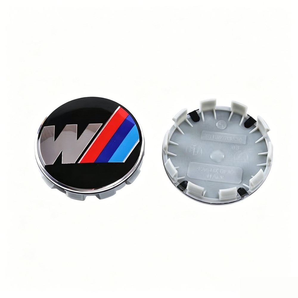 Satz Mit 4 Radnabenkappen Im M-stil (68 Mm) Für Die Baureihen 1, 3, 5, 7, X1, X3, X4, X5 Und X6, Radnabenkappen, Radzubehör, 4 Stück, Schwarz