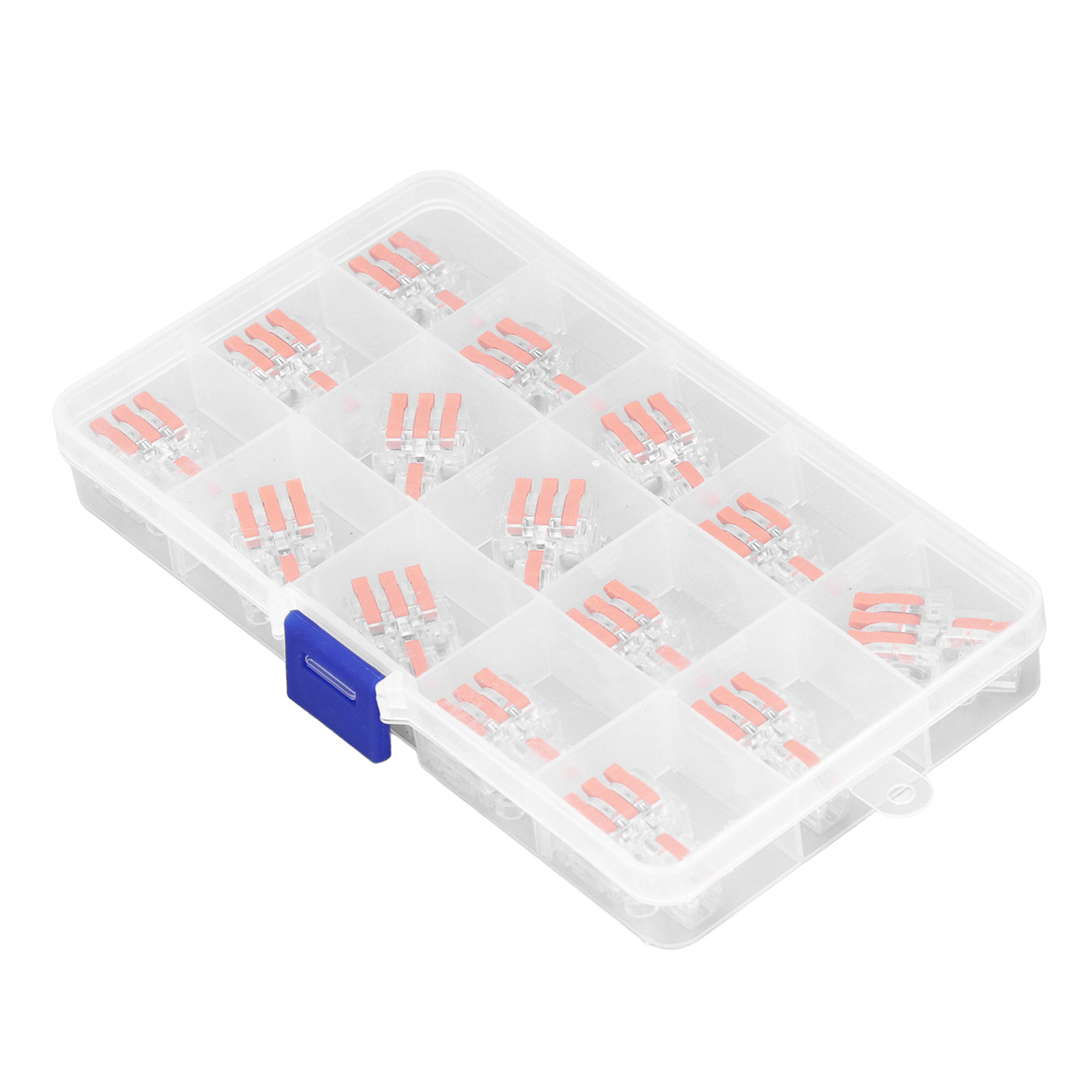 15 Stück Klemmenblock-drahtverbinder, Transparent, Schnellverdrahtung, Kompakt, Steckverbinder Df-13