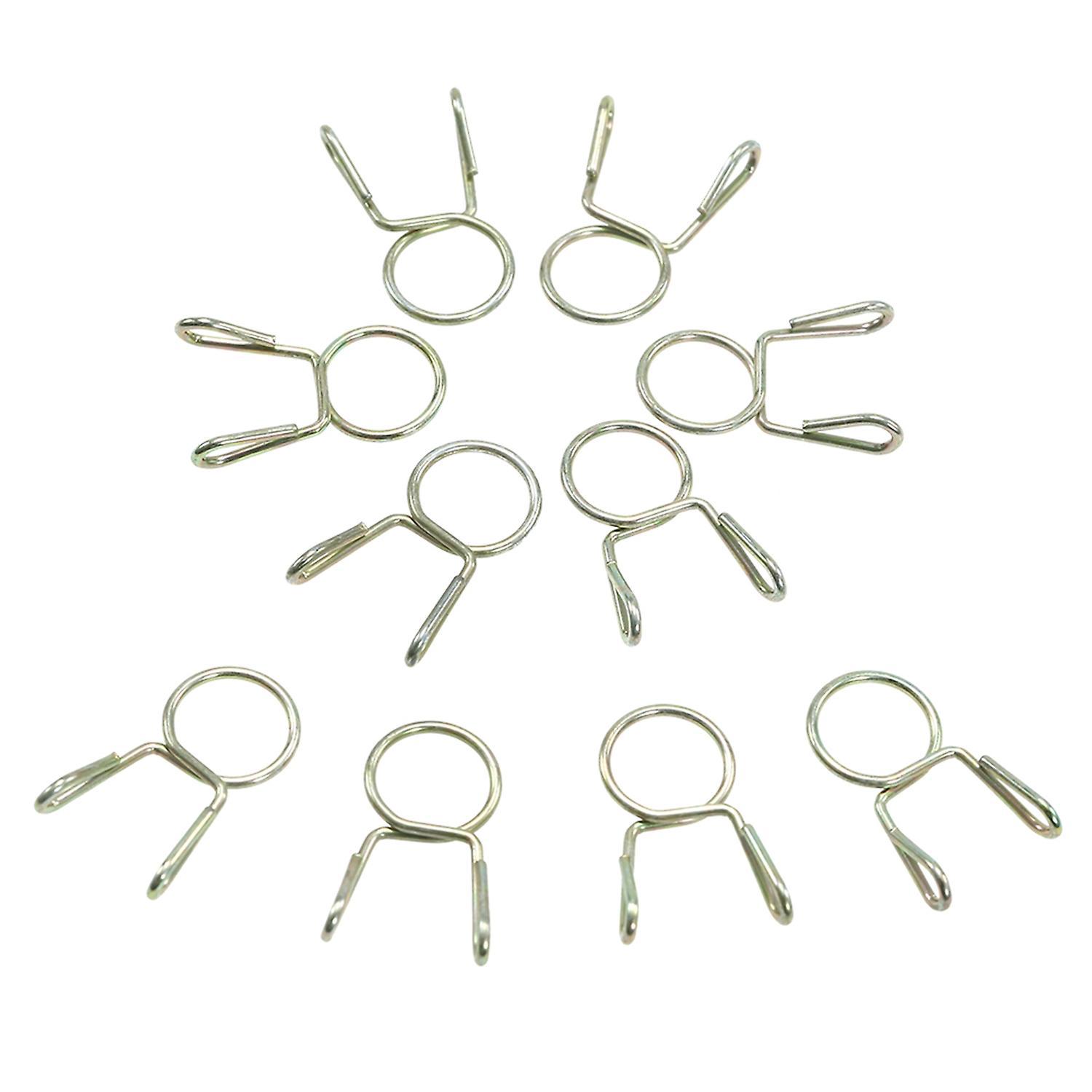 10x Federklemmen Für 7-mm-kraftstoffschläuche Für Motorrad, Atv, Roller