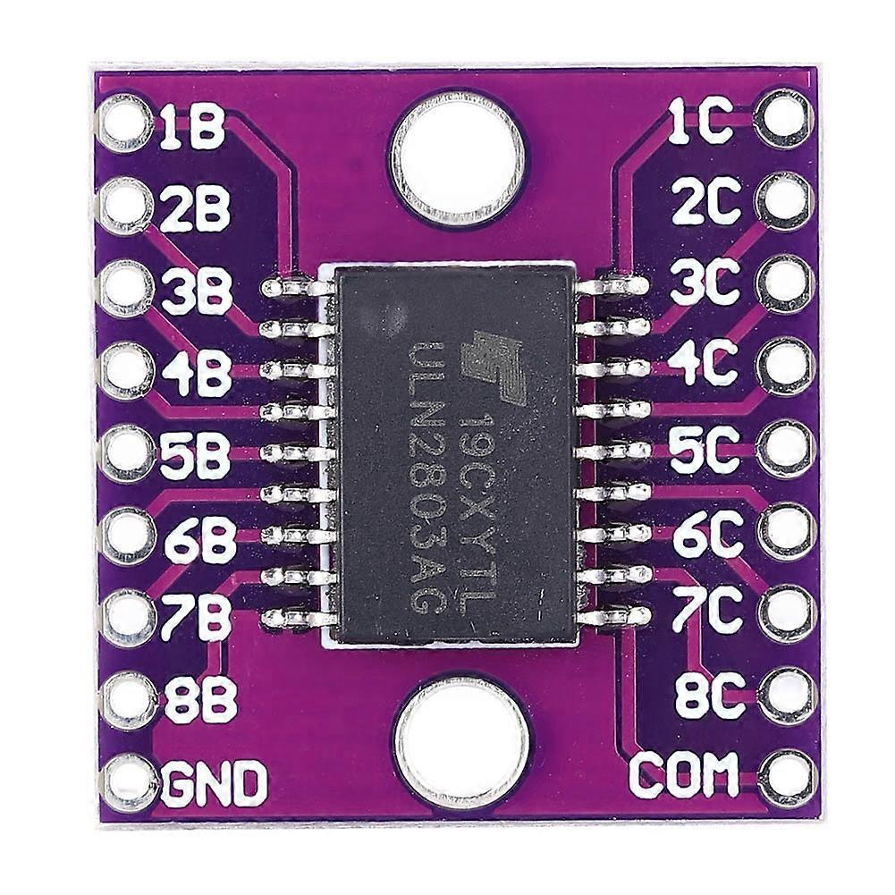 2 Stück Darlington-transistorarray-modul Uln2803a, Industrielles Elektrisches Zubehör, Lila, 50 V