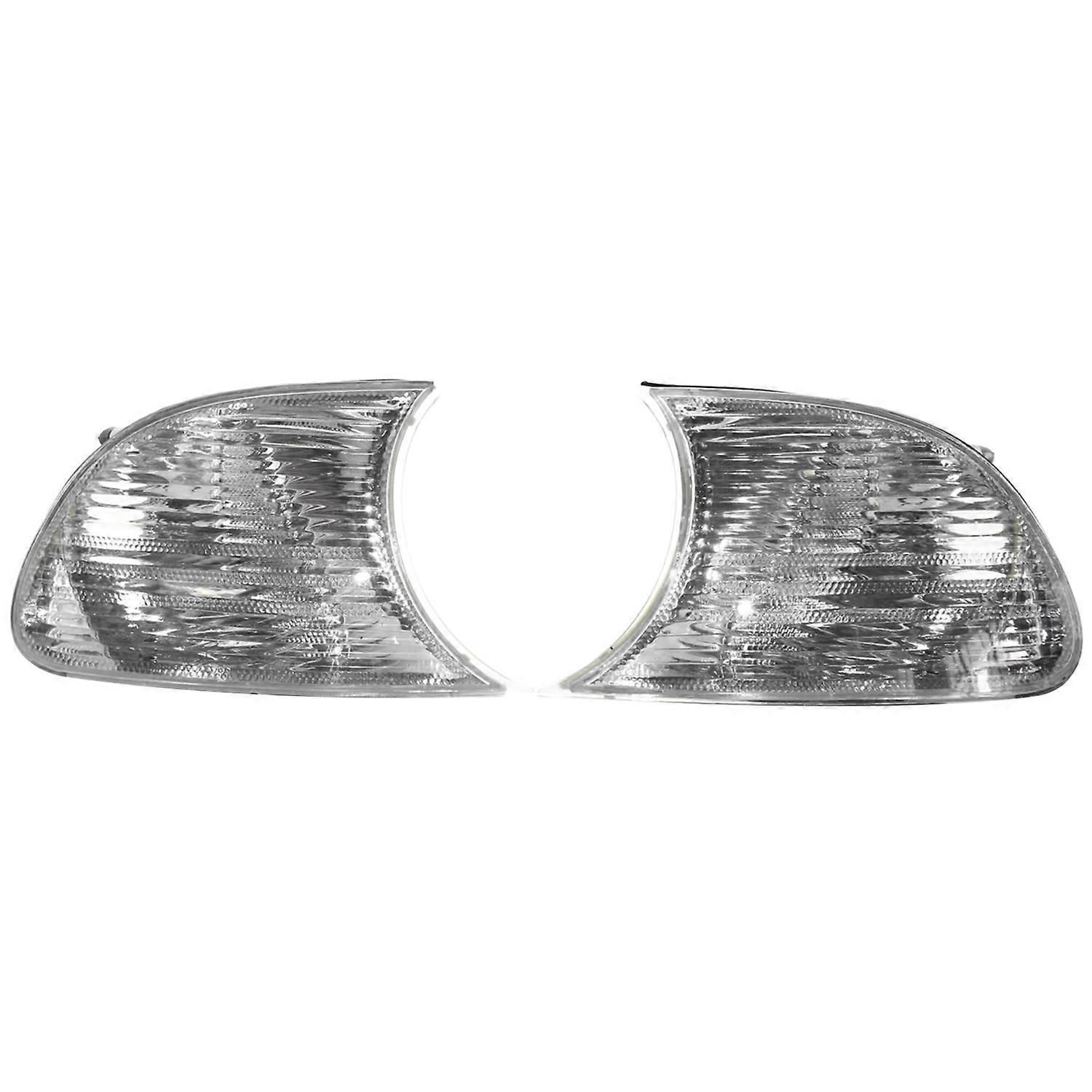 Paar Eckleuchten, Klare Gläser, Weiß, 63126904307 63126904308, Links & Rechts, Ersatz Für Bmw 3er