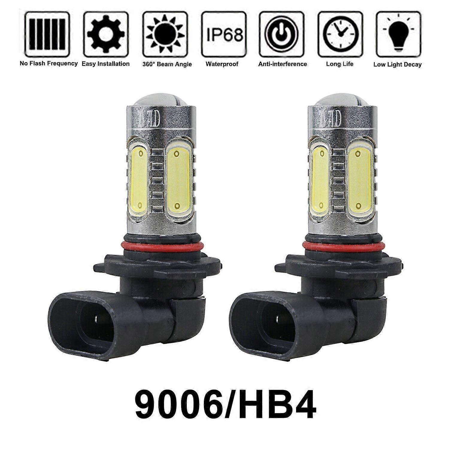 2 Stück Led-nebelscheinwerferlampen, 6000k Weiß, 100w Superhelle Nebelscheinwerferlampen