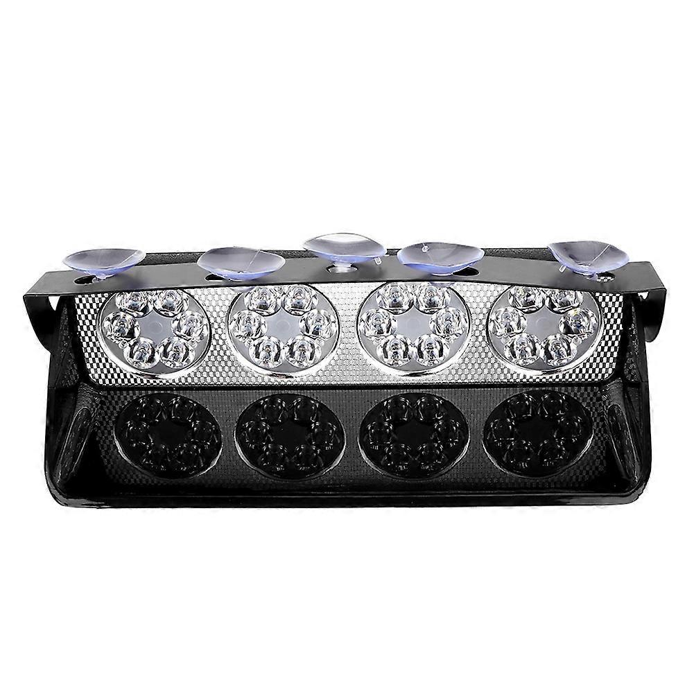 12v 24w 2000lm Led-blitzlicht-notleuchte Mit Saugnapf, Warn- Und Sicherheitssignallampe (weiß/gelb)