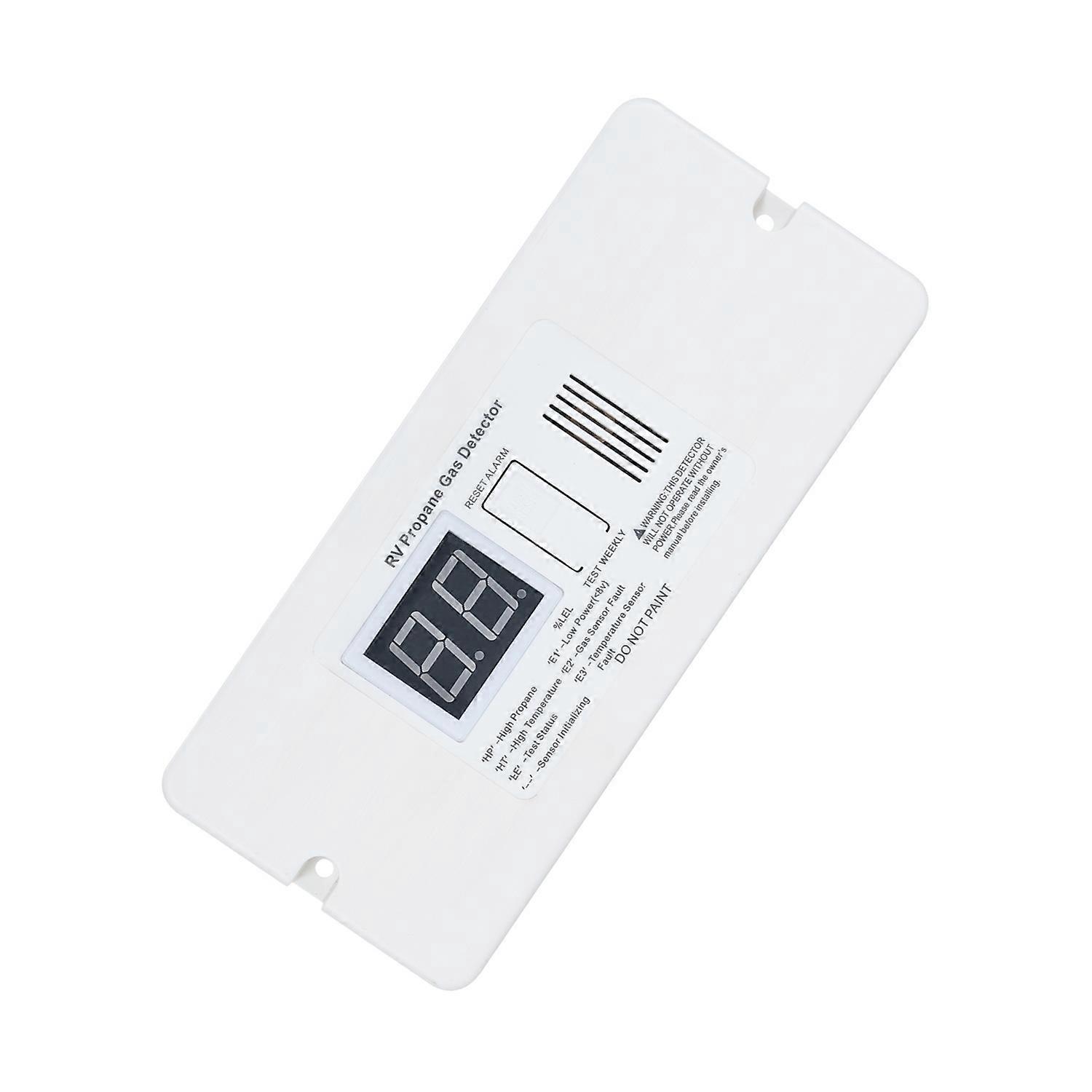 Digitaler Propangasdetektor Für Wohnmobile Mit 85 Db Lautem Alarm, 12 V Gleichstrom, Für Wohnwagen Und Wohnmobile (weiß)