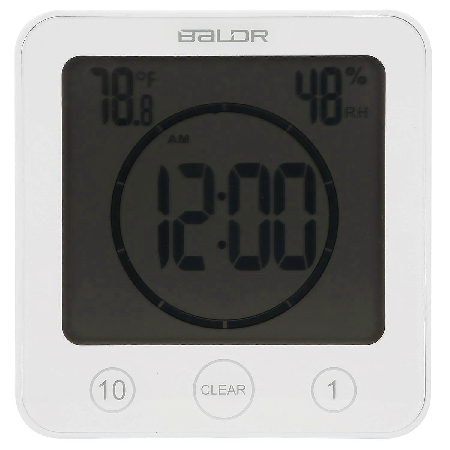 Digitales Thermometer Mit Display, Weiß, Wasserdicht, Für Den Außenbereich Und Den Garten, Inklusive Haken