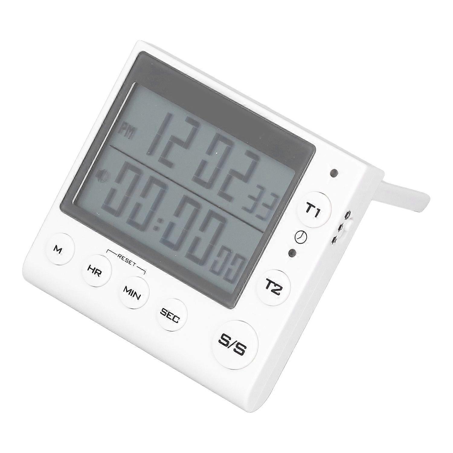 Mini-digital-timer Mit Countdown- Und Up-funktion, Multifunktionaler Zeitmanager Mit Einstellbarer Lautstärke, Weiß, Für Kochzwecke