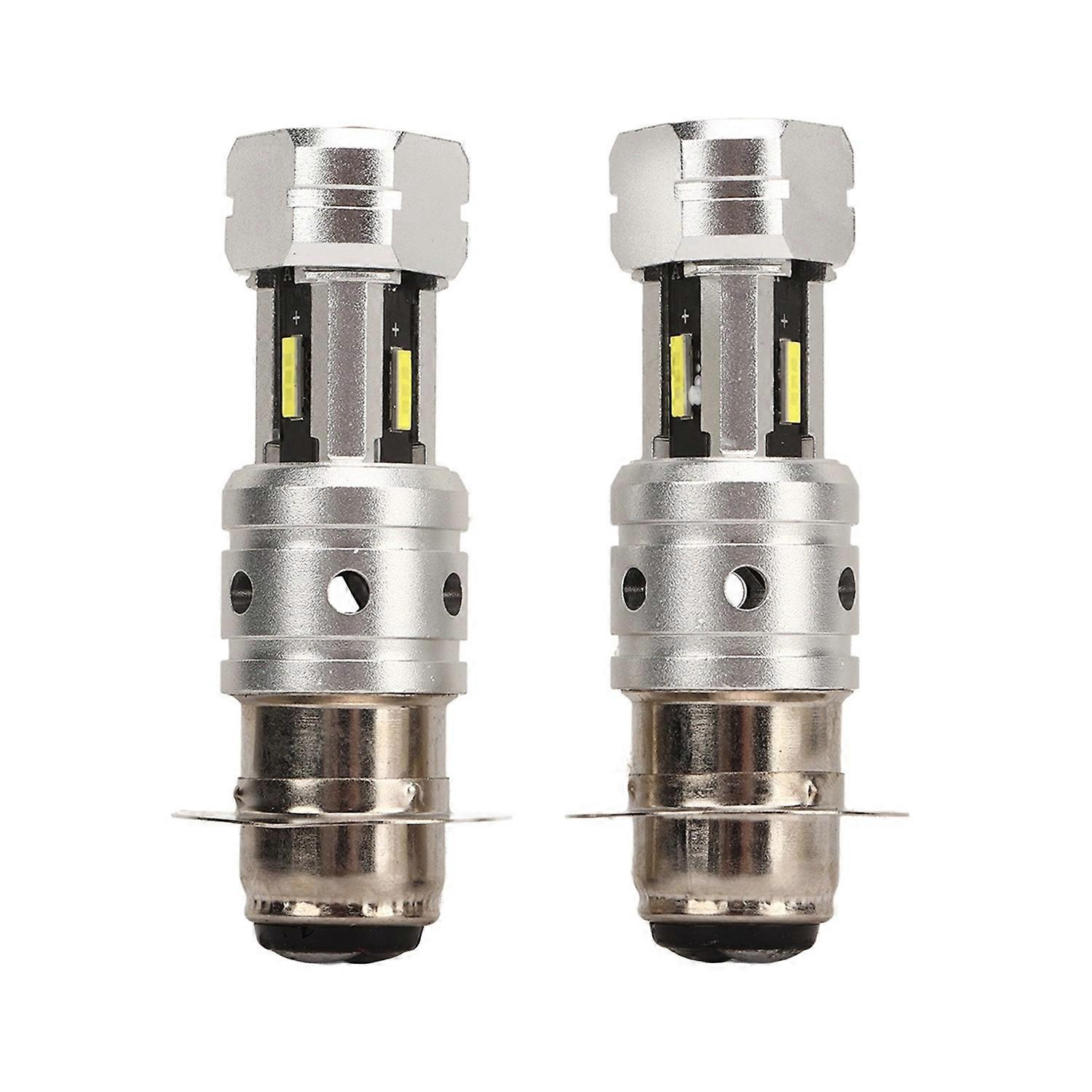 H6 H6m P15d Motorrad-led-lampe Mit Doppellinse, 100 W, Superhelle Scheinwerferlampe Für Atv/utv, Weiß