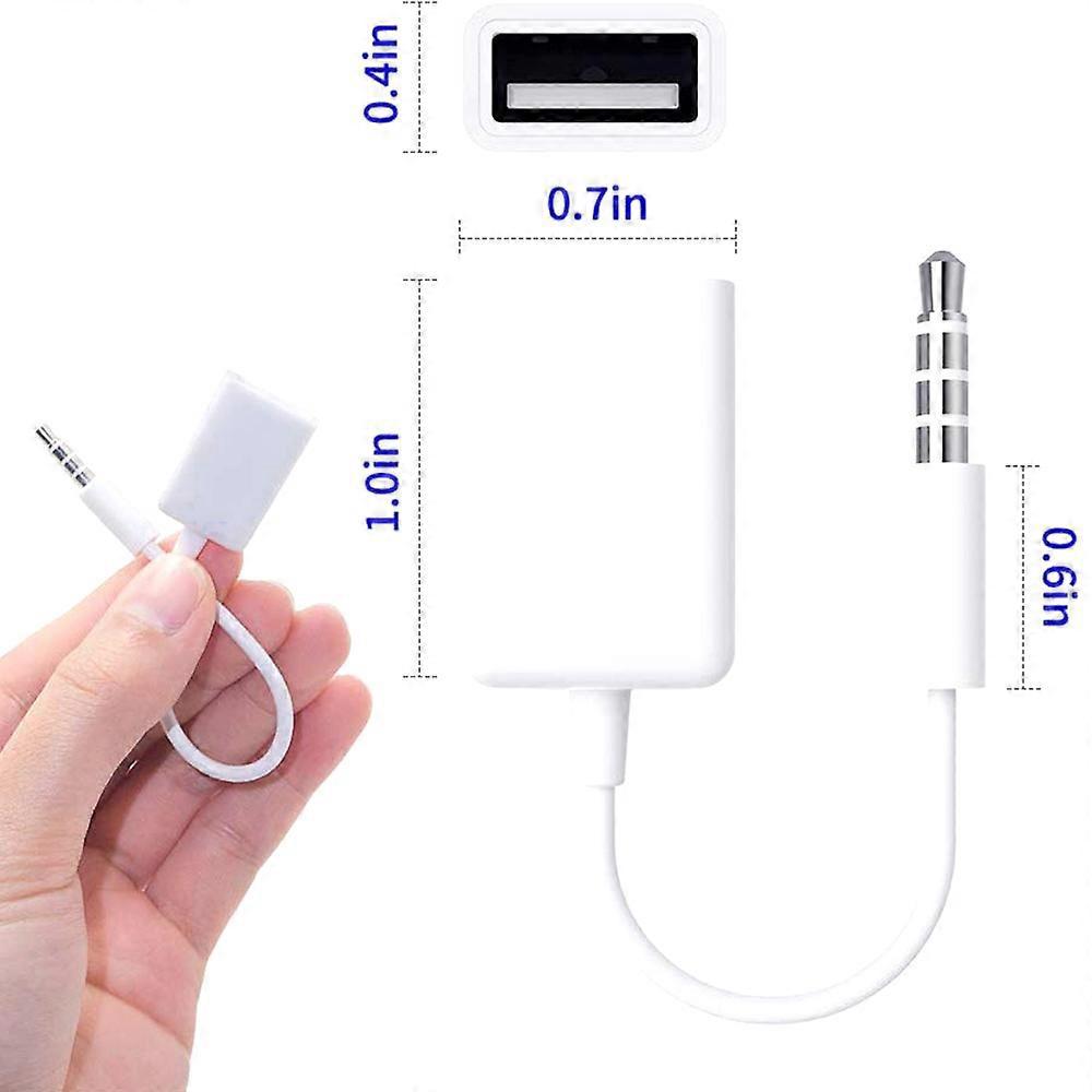 Usb-aux-audiokabel-adapter 3,5-mm-klinkenstecker Auf 2,0-mm-klinkenbuchse (otg-kabel, Decoder F)