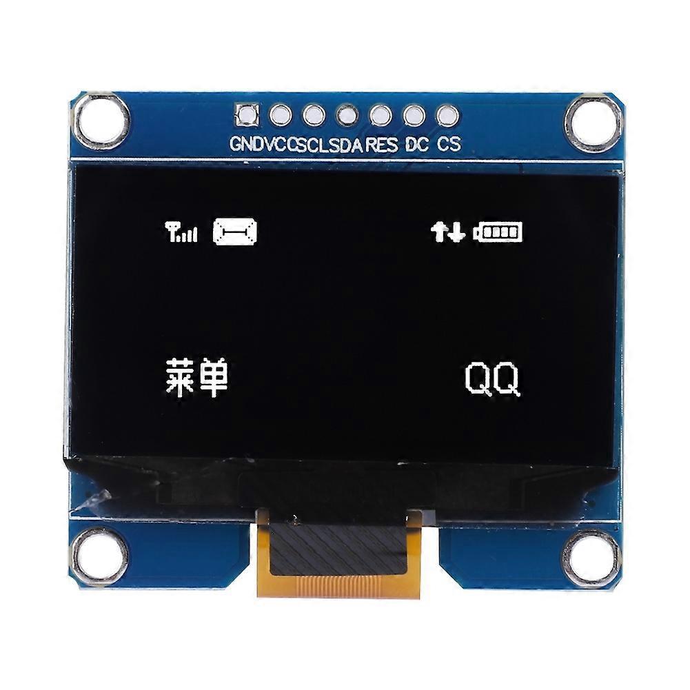Display-modul 1,54 Zoll 7-pin Ssd1309 Treiber-ic 128x64 Spi-schnittstelle (weiß)