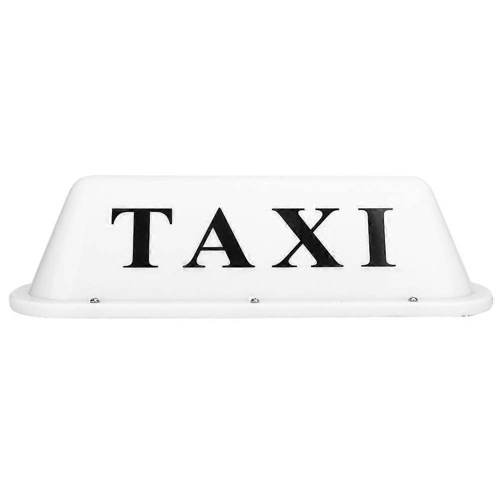 12v Led Magnetische Taxi-schild-dachleuchte Für Autos, Superhelle Lampe Mit Zigarettenanzünder (weißes Gehäuse)