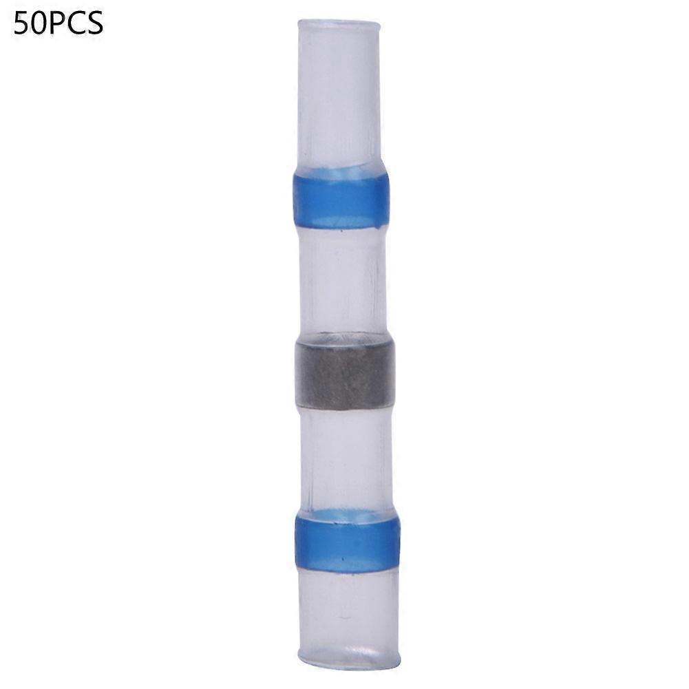 50 Stück Schrumpfschlauch-stoßverbinder, Wasserdicht, Weiß, Lötanschluss, Elektromaterial 16-14aw