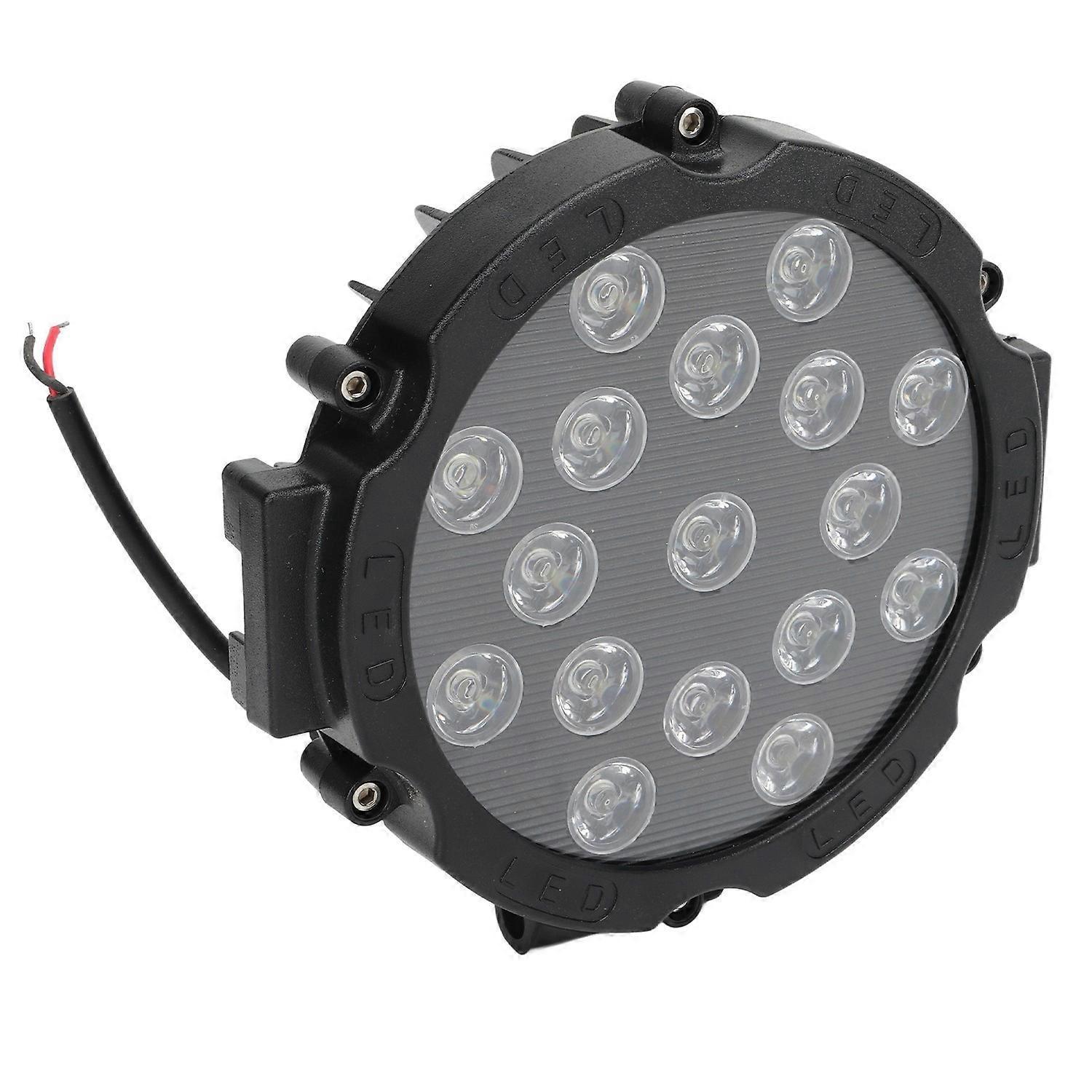 Zoll 51w Runde Led-offroad-scheinwerfer 10–30v Weißes Licht Spot Fahrscheinwerfer Stoßstange Dach Nebelscheinwerfer Für Bo