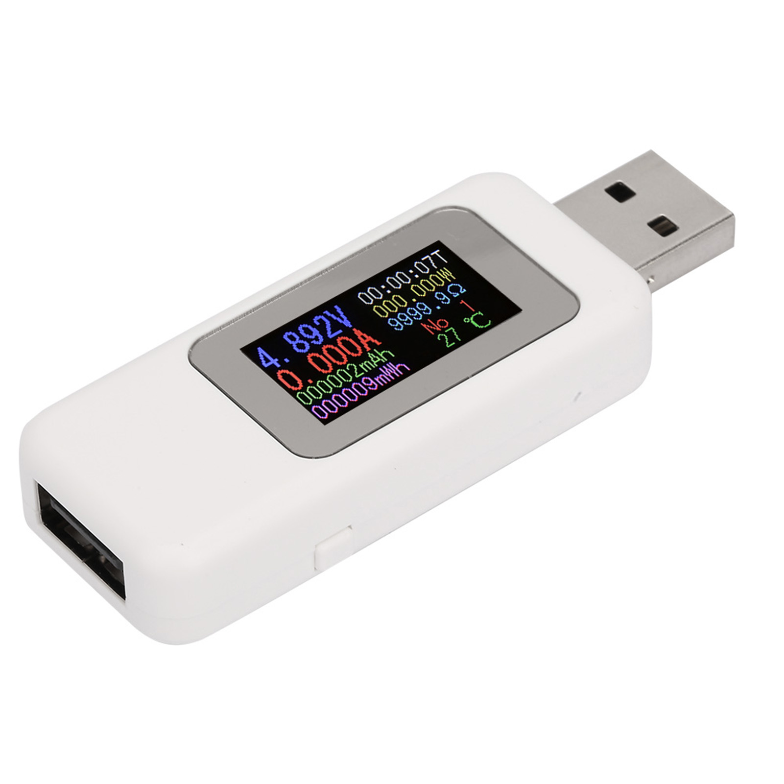 Lcd-display Usb-tester Ladegerät Detektor Digitales Voltmeter Amperemeter Spannungsmesser Dc4-30v (weiß)